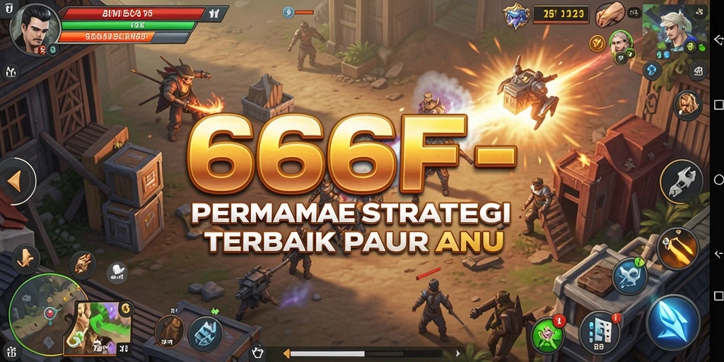 Tampilan gameplay menegangkan dan strategi yang mendalam di 666F.