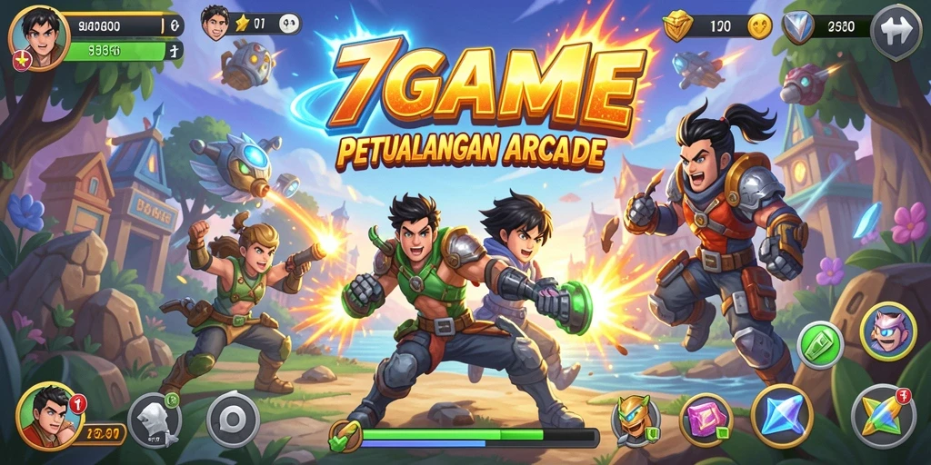 Tampilan gameplay yang seru dan penuh tantangan di 7GAME.