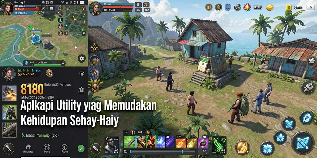 Tampilan antarmuka aplikasi Utility 8180 yang modern dan fungsional.