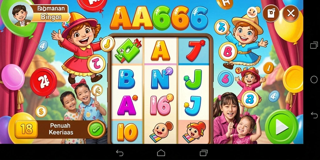 Gameplay seru dari AA666 dengan pemain yang antusias.