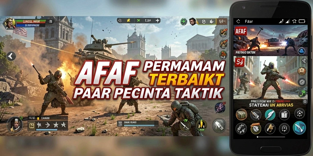 Tangkapan layar gameplay yang menampilkan strategi dan taktik dalam AFAF.
