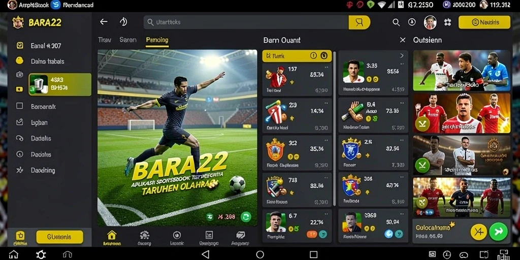 Gameplay menarik dengan berbagai jenis taruhan olahraga.