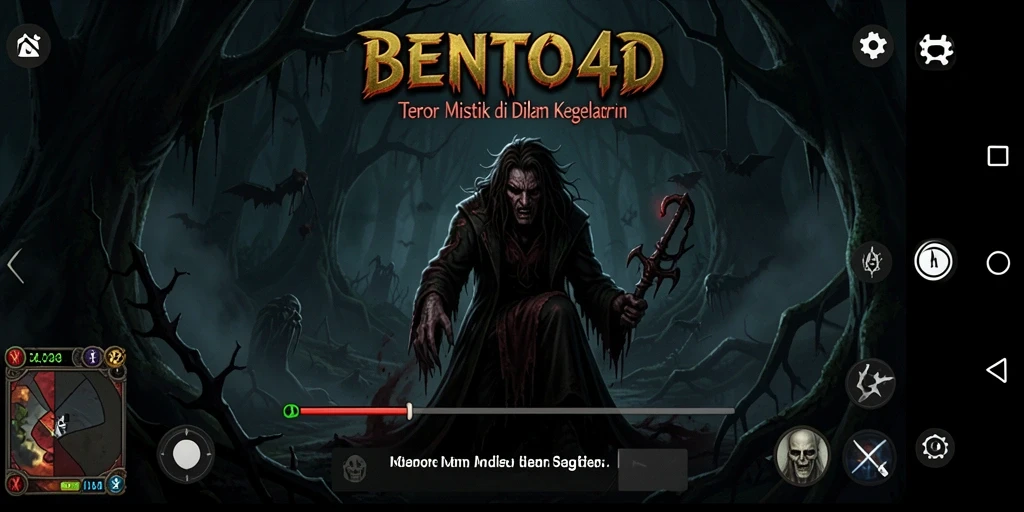 Tampilan menakutkan dalam gameplay BENTO4D yang mendebarkan.