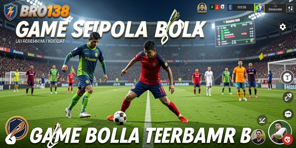 Tampilan gameplay BRO138 yang seru dan mendebarkan dalam sepak bola.