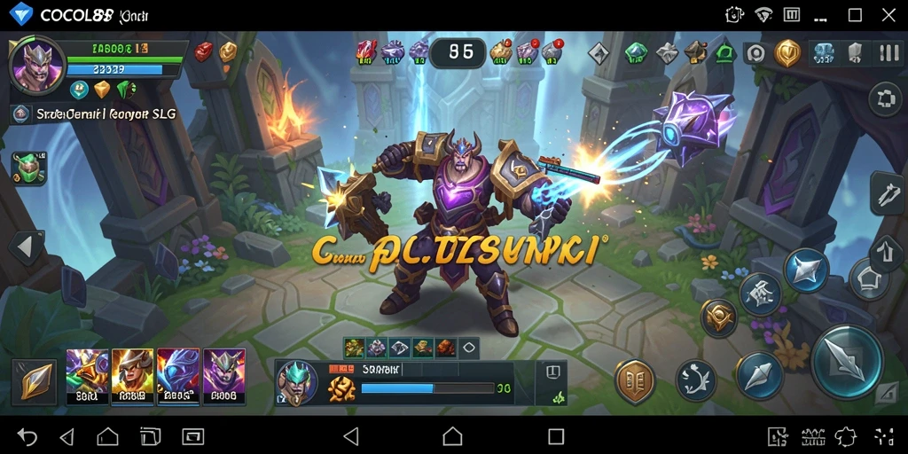 Tampilan grafis gameplay SLG yang menawan dan menantang.