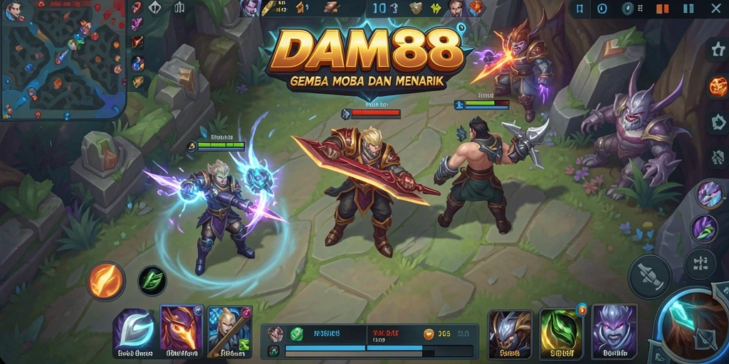 Gameplay mendebarkan di DAM88 dengan aksi MOBA yang seru.