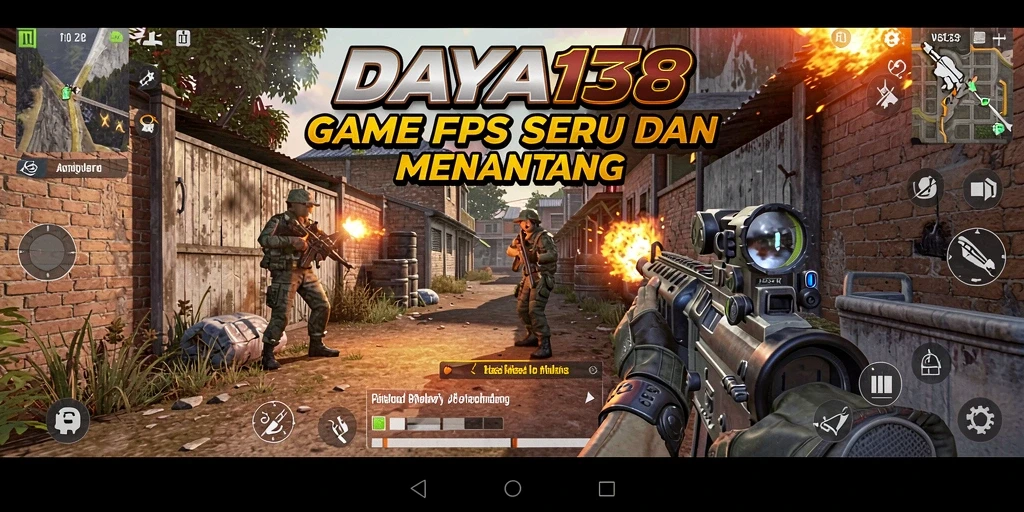 Screenshot gameplay DAYA138 yang menampilkan aksi tembak-menembak yang intens.