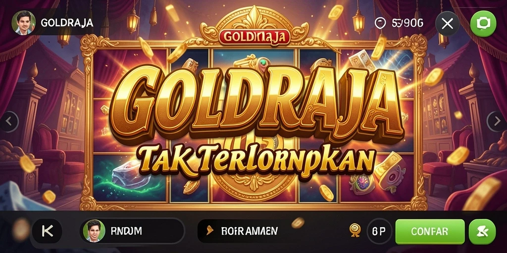 Tampilan menarik dari gameplay Slot GOLDRAJA.