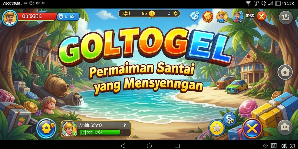 Screenshot GOLTOGEL menampilkan gameplay santai yang menyenangkan.