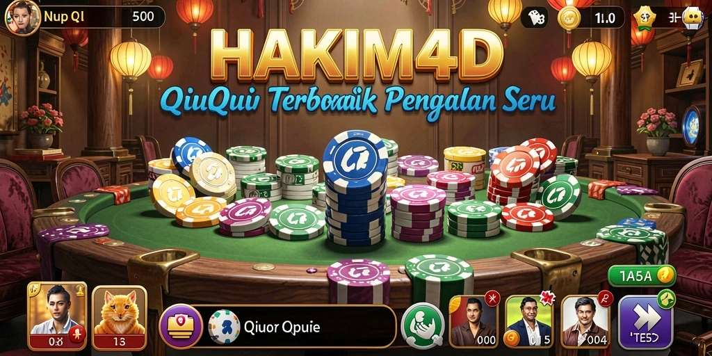 Tampilan gameplay menarik HAKIM4D dalam QiuQiu.