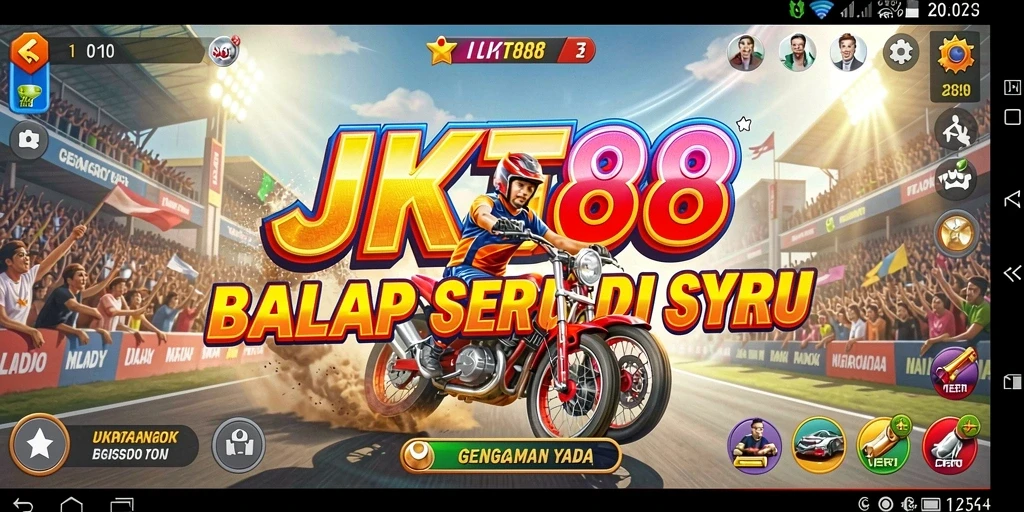 Tampilan gameplay balap seru di JKT88 dengan grafis menawan.