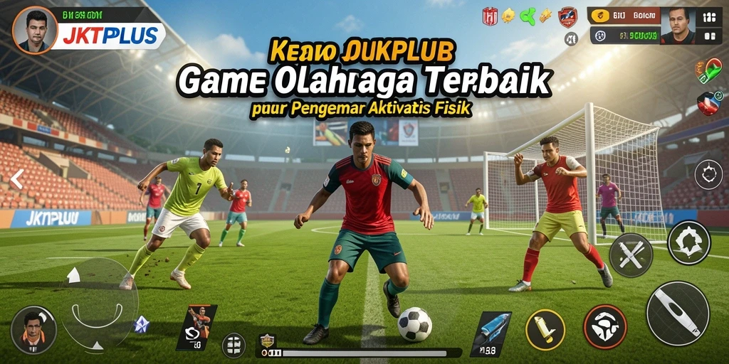 Tampilan gameplay JKTPLUS yang menarik dengan aksi olahraga seru.