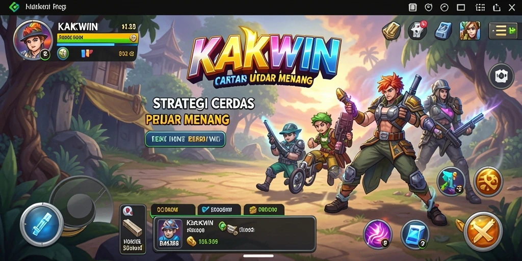 Tampilan gameplay KAKWIN yang menarik dan penuh strategi.