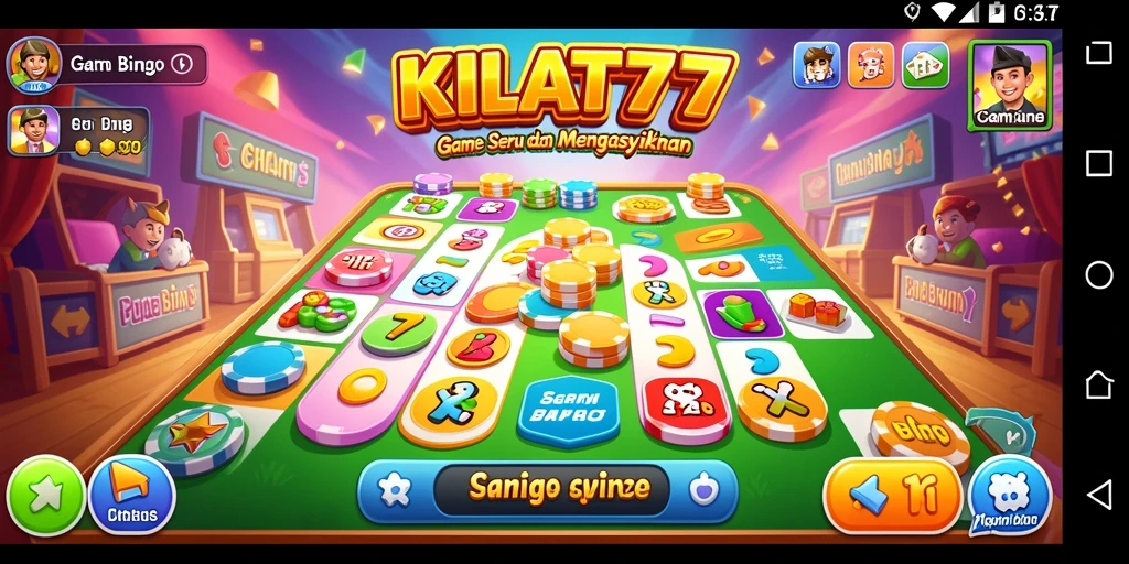 Tampilan gameplay KILAT77 yang seru dalam permainan Bingo.