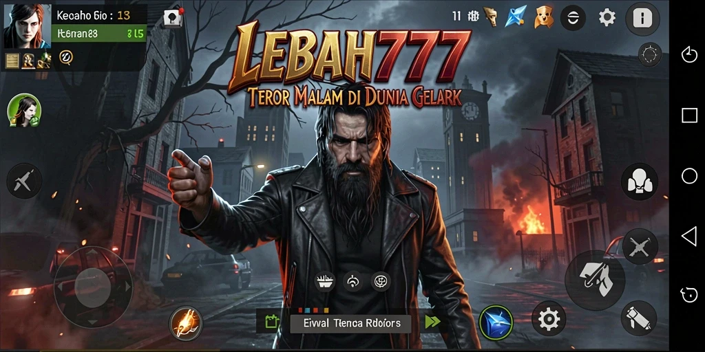 Tampilan gameplay menegangkan dari LEBAH777 yang mengerikan.