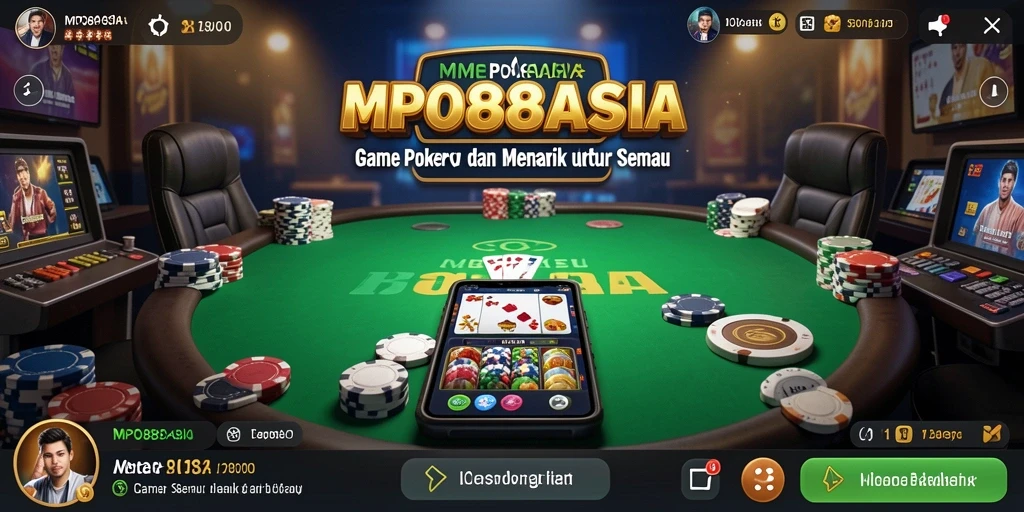 Screenshot MPO88ASIA menunjukkan pemain yang sedang asyik bermain Poker.