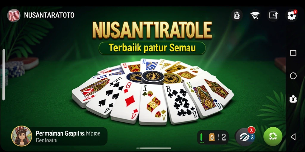 Tampilan menarik gameplay Gaple di NUSANTARATOTO.