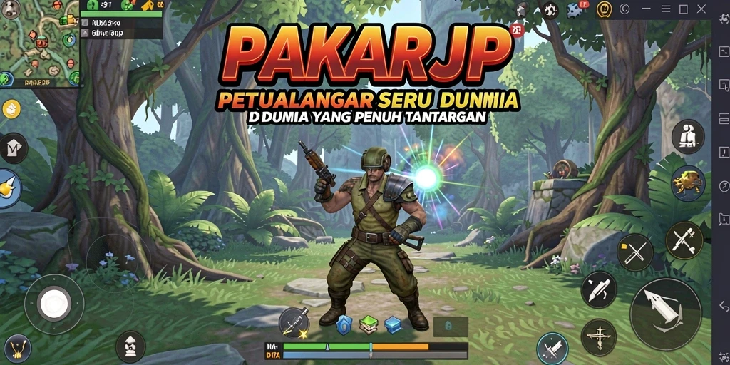 Tampilan aksi mendebarkan dari gameplay PAKARJP yang penuh petualangan.