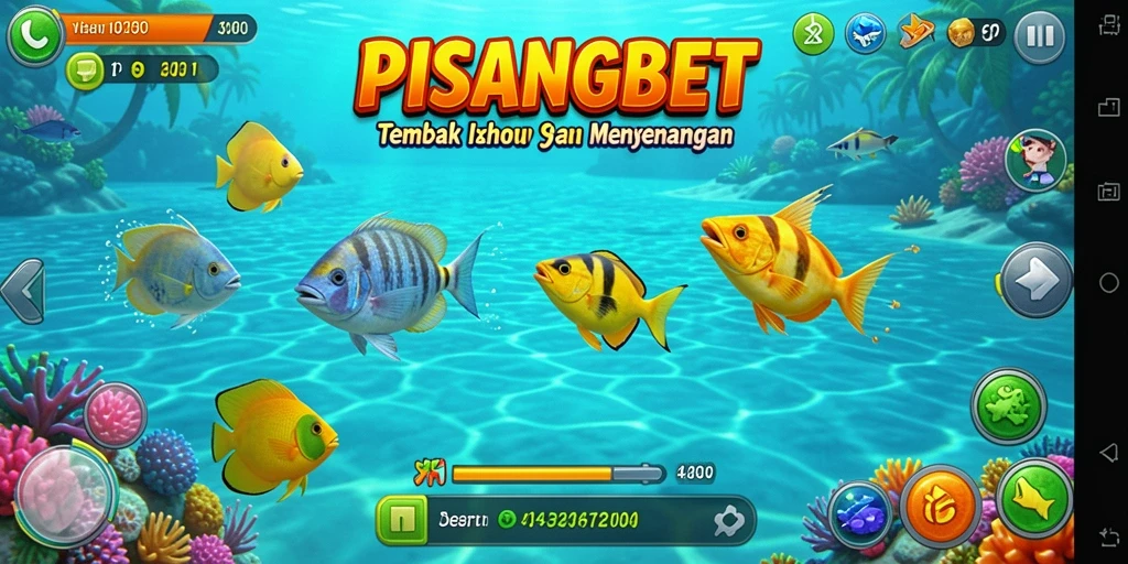 Screenshot gameplay PISANGBET menampilkan aksi menembak ikan yang seru.