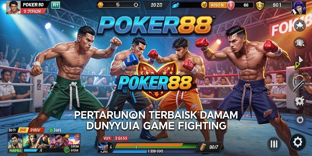 Tampilan pertarungan epik di POKER88 dengan grafis berkualitas tinggi.