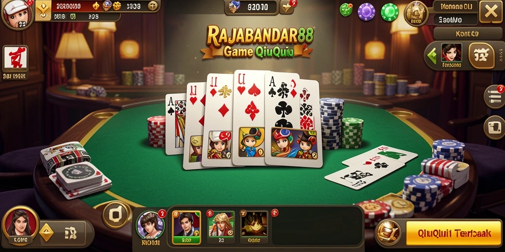 Tampilan gameplay QiuQiu yang menarik di RAJABANDAR88.