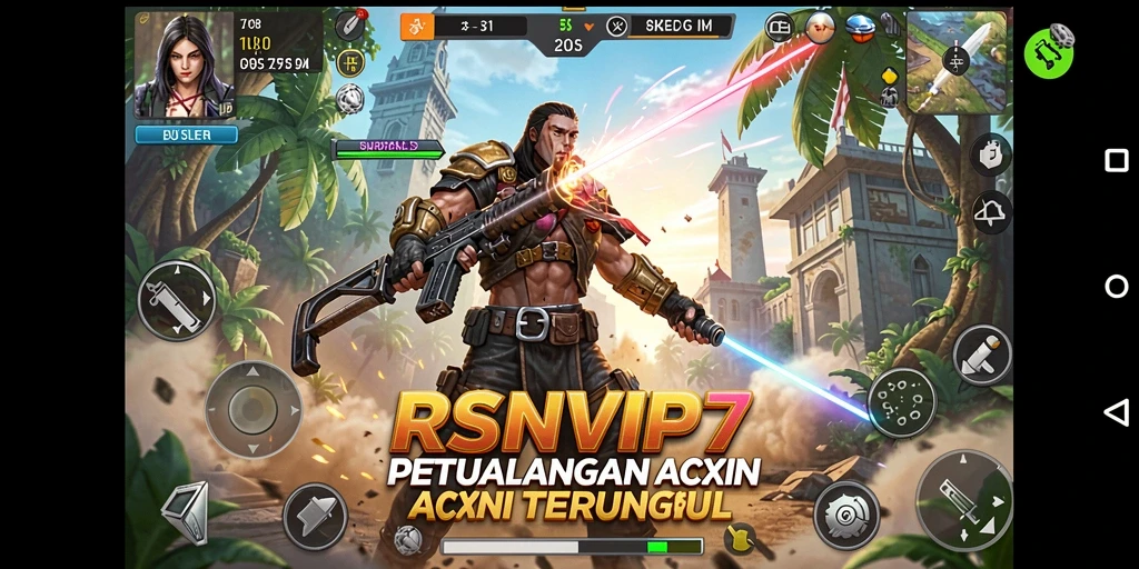 Tangkapan layar RSNVIP7 menampilkan aksi mendebarkan dalam pertempuran.