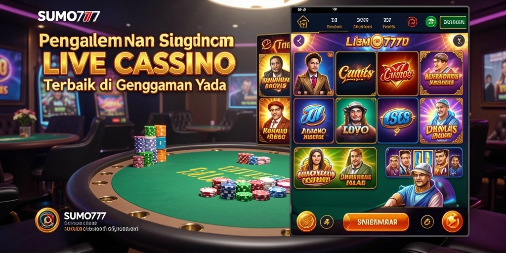 Tampilan gameplay Live Casino yang mengasyikkan di SUMO777.