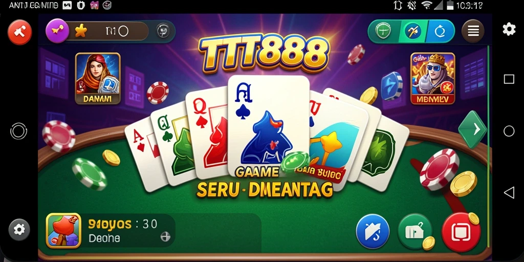 Screenshot gameplay TTT888 yang menampilkan pertarungan Domino yang seru.
