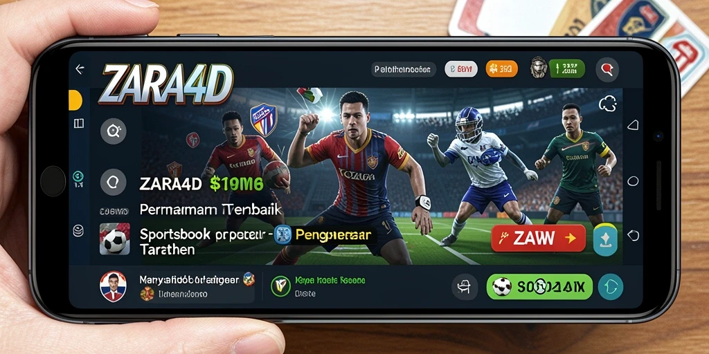 Tampilan menarik dari layar taruhan langsung ZARA4D.